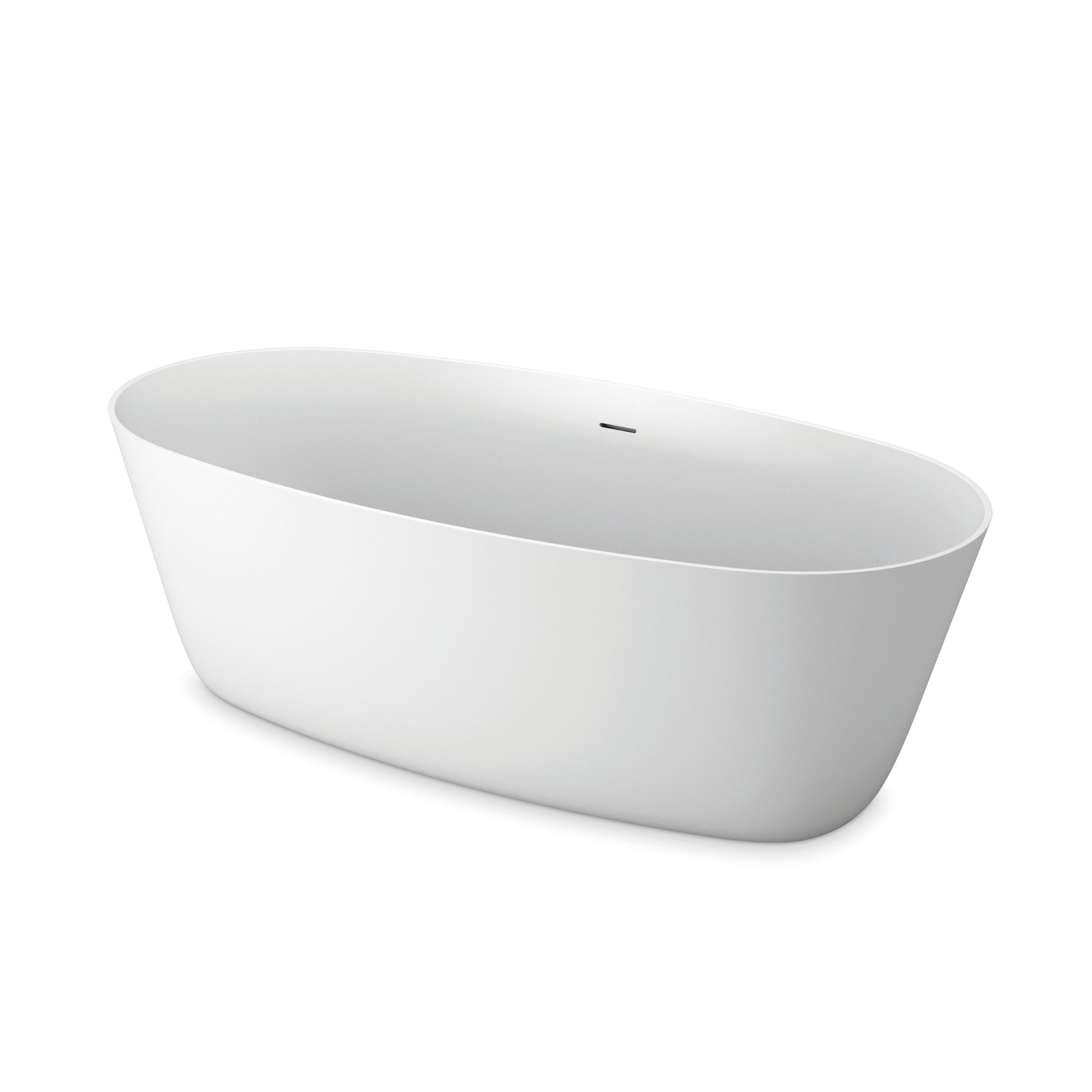 Elle Glossy Freestanding Stone Bath