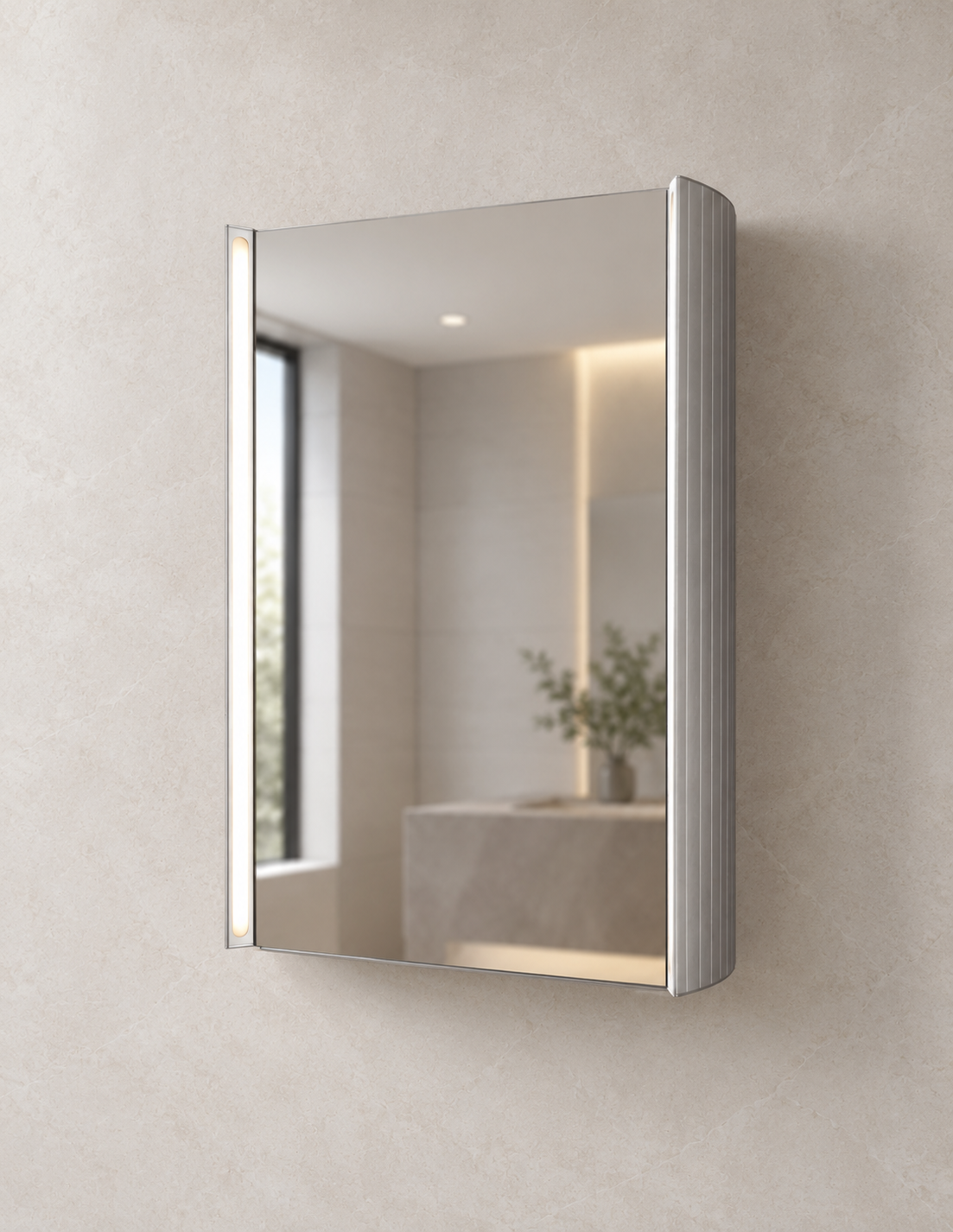 Zenit Mirrored Cabinet (700x700h)